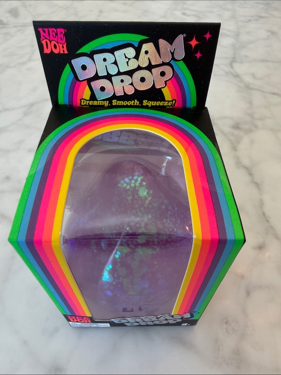Nee Doh Other - NWT LIMITED EDITION NeeDoh Dream Drop Purple Glitter Squeeze Toy